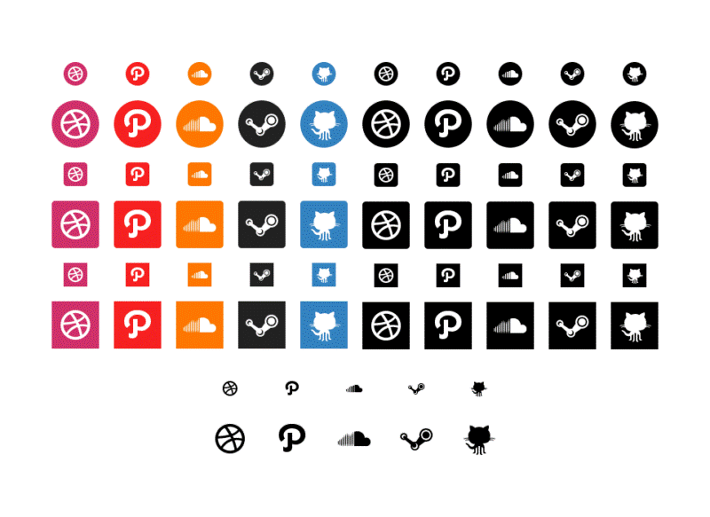 30+ кращих безкоштовних іконок соціальних мереж для Вашого веб-сайту