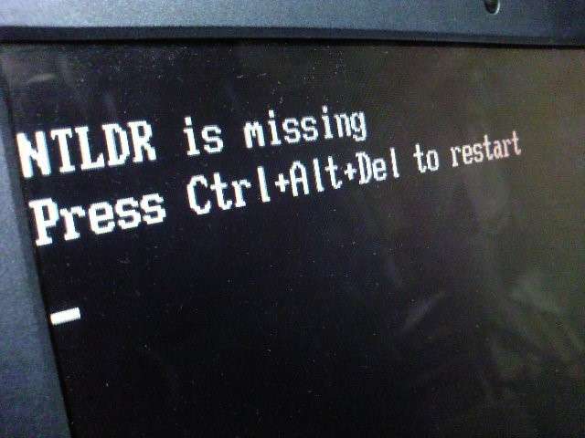 NTLDR is missing — Що робити з такою помилкою?