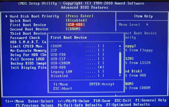 Покрокова інструкція: Установка Windows 7 з флешки через біос